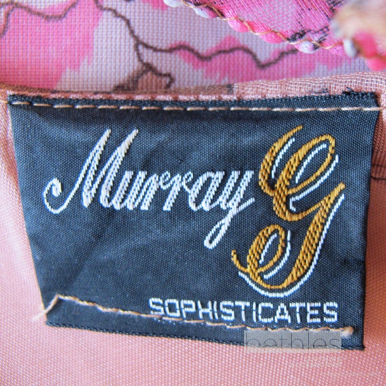 1960s Chiffon Dress and Coat Floral Print Sheath Dress and Jacket by Murray G Sophisticates Vintage 60s Dress and Coat Set