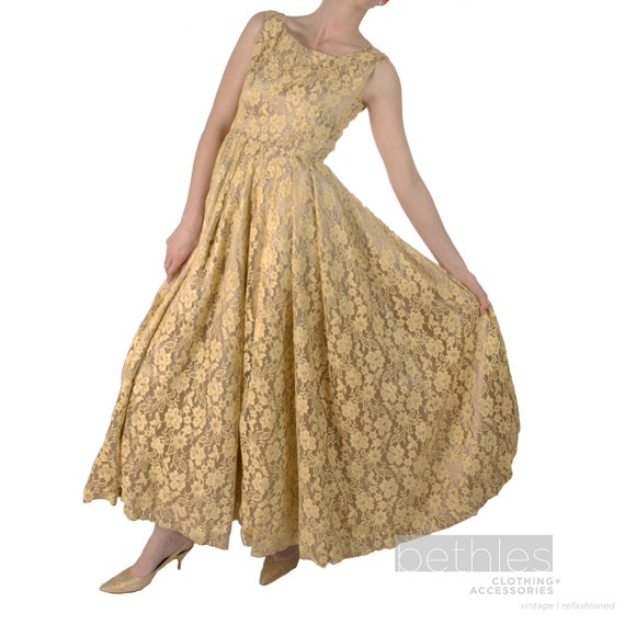 cocktail gown gold