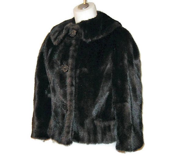 black faux fur evening jackets