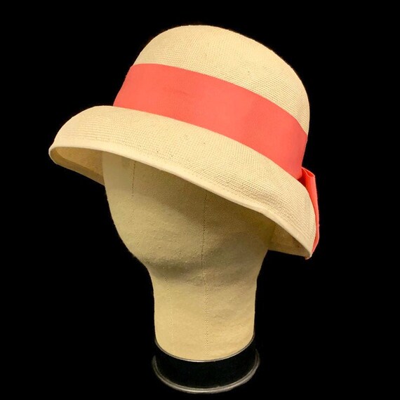 70s Laura Ashley Straw Hat, Vintage 1970s Ivory St