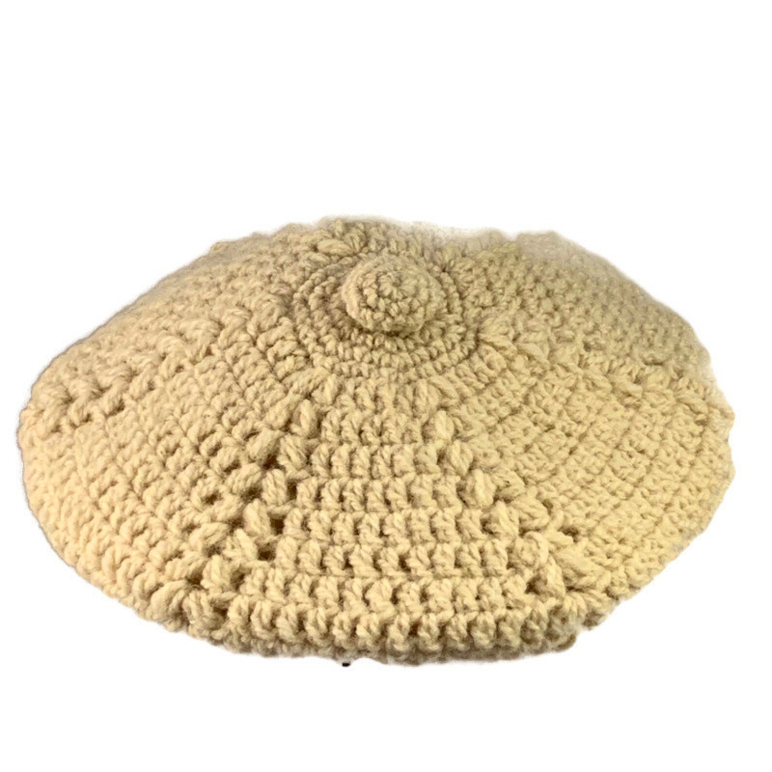 60s MOD Cream Knit Peaked Cap, Vintage 1960s Newsboy Cap - Etsy