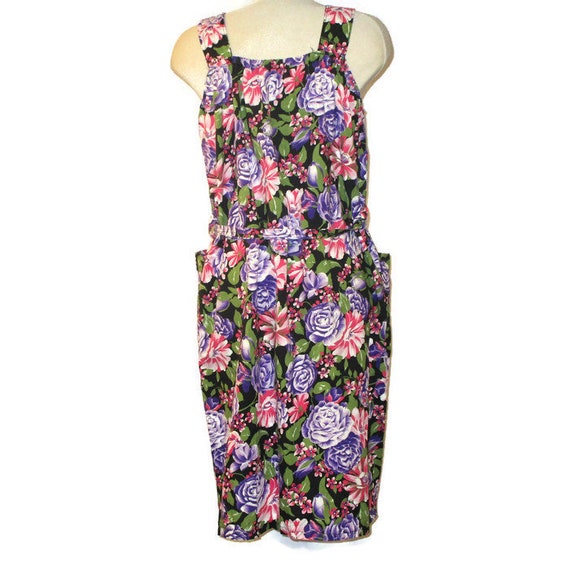60s Floral Sundress, Vintage 1960s Summer Dress - image 7
