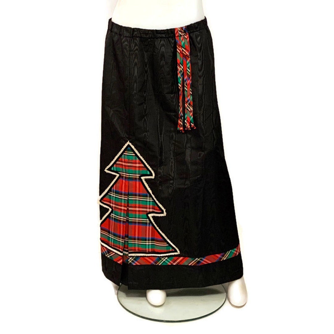 Christmas skirt top womens 70s