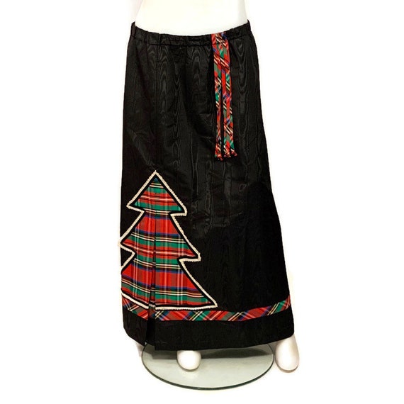 Black plaid skirt 70s online