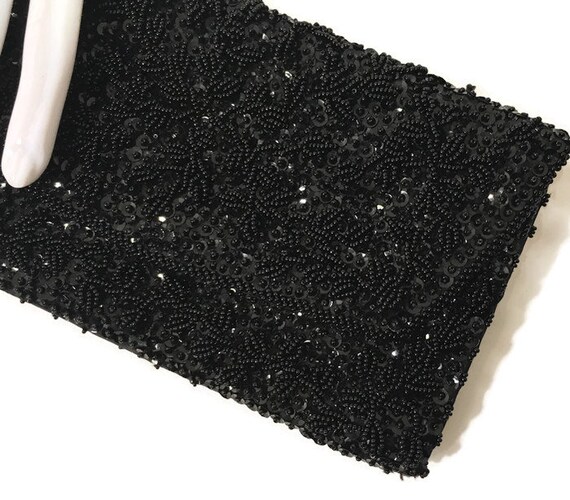 1960s Black Clutch, Clutch Purse, Evening Purse,