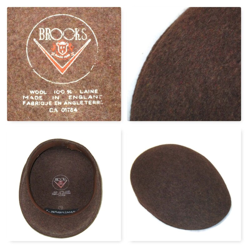 60s Newsboy Flat Cap 1960s Wool Driving Cap Made in England Etsy