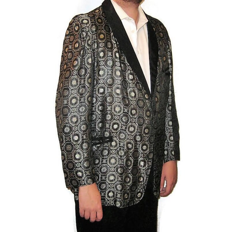 silver evening jacket