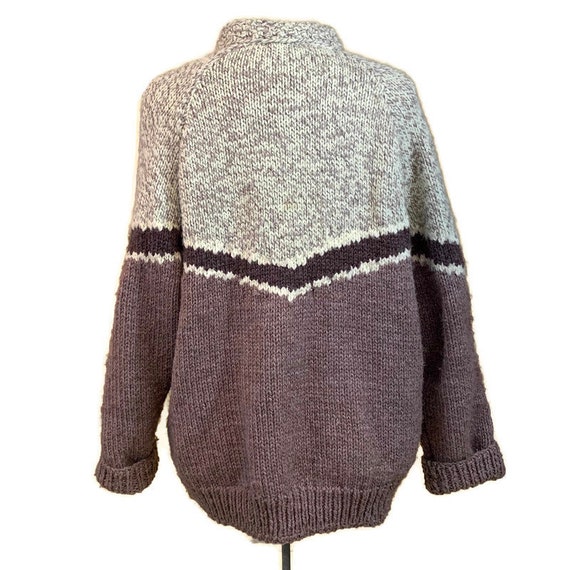 Vintage 60s Lined Curling Sweater,  Vintage Hand … - image 4