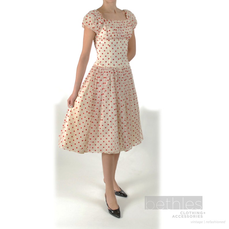 Red Polka Dot Prom Dress