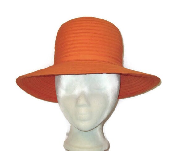 Orange Summer Hat, Orange Spring Hat, Orange Cruis
