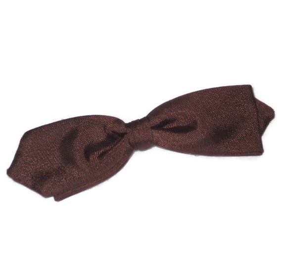 1950s Bow Tie, Brown Bow Tie, Vintage Bow Tie, Dia