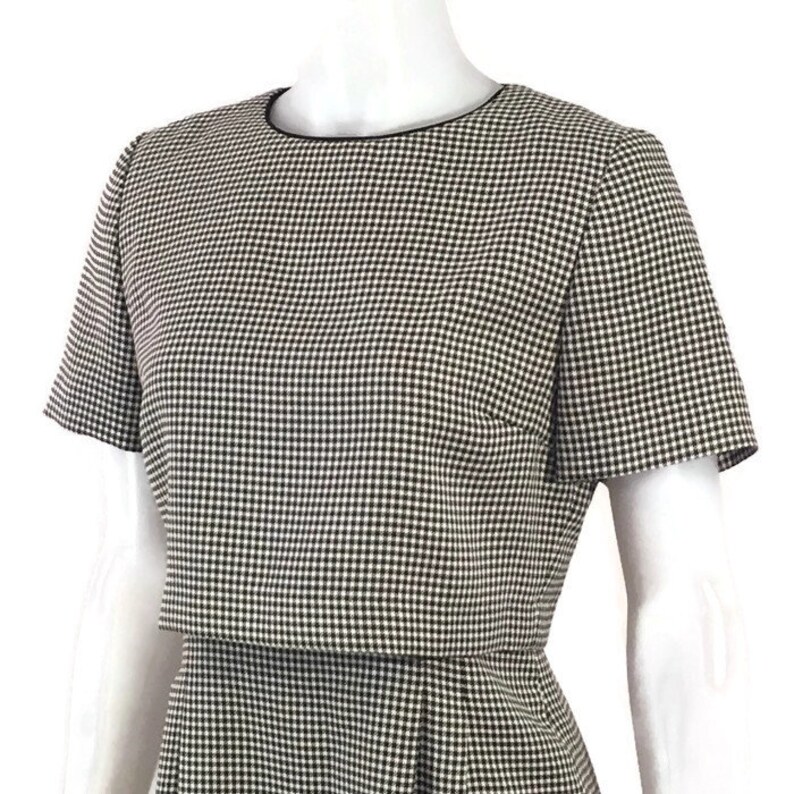 Vintage Check Slim Dress