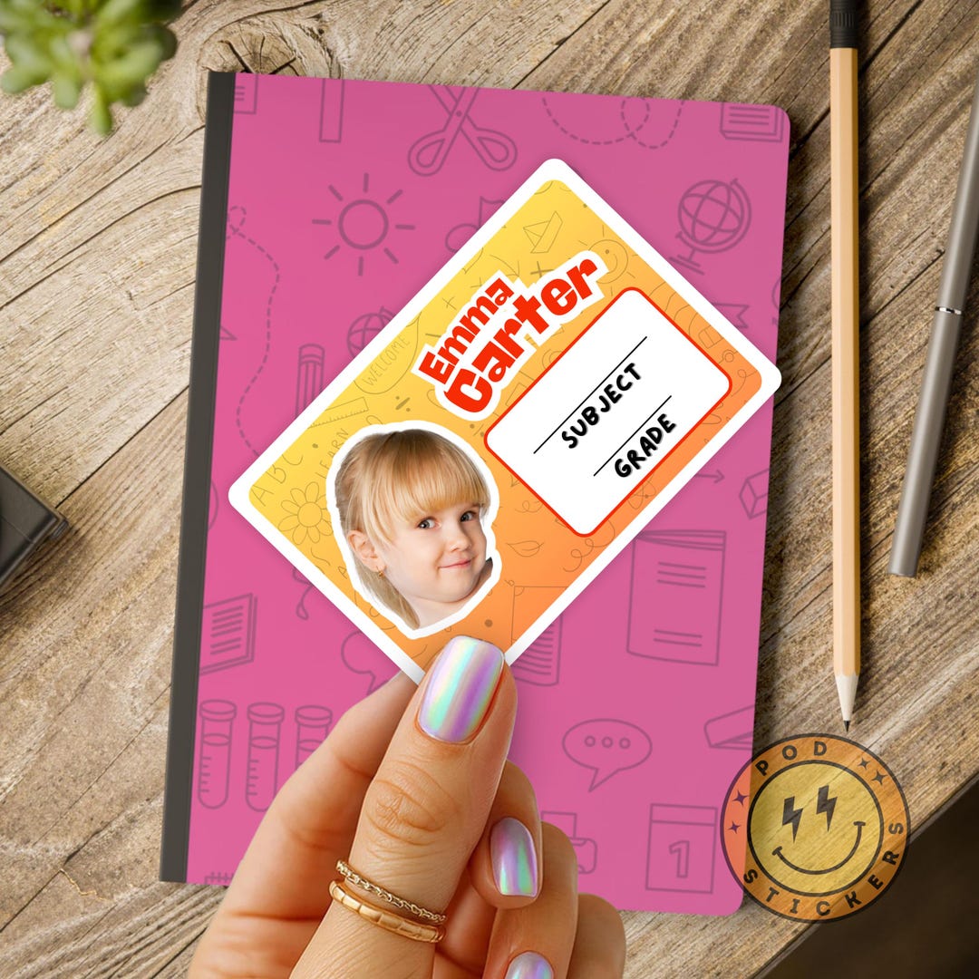 Personalized Stickers for Kids, School Labels, Fun Decorative Stickers ...