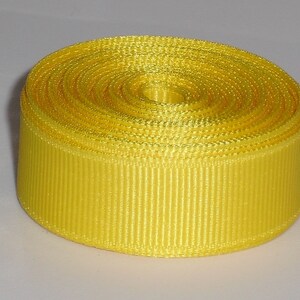 Yellow Grosgrain Ribbon--5/8&quot;- 5 yds