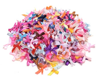 Ribbon Bows-Assorted Colors-Size 1.3"*1.1"-50 PCS.