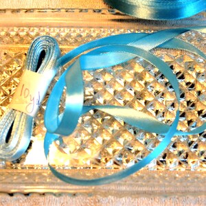 Sky Blue Satin Ribbon-1/4&quot;-6mm-10 YDS
