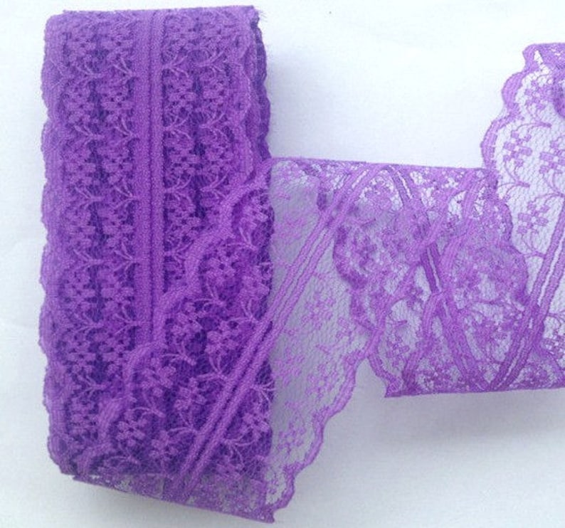1-12 Purple Lace-#L40-12 3 yds 40mm