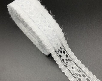 White Floral Lace-20mm-7/8"-3 YDS -