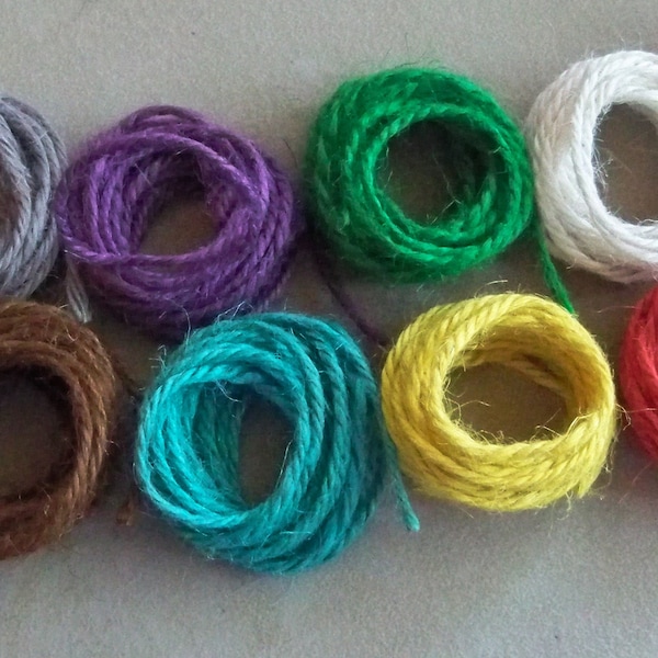 12 yds. Jute Twine Assorted Colors Collection