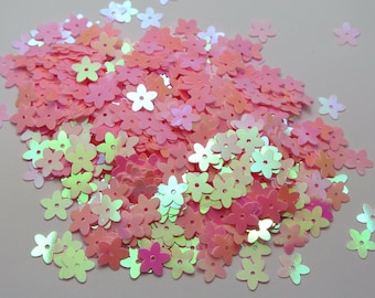 Pink Flower Sequins-10mm-200 PCS