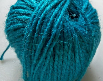 Teal Blue Burlap Jute Twine-2mm-10 YDS #JT014