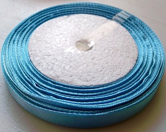 Satin Ribbon-Baby Blue-10mm 3/8"-10 yds.-#R009