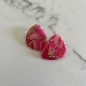 Orecchini A Cerchio Alla Moda Con Rosa E Cristalli - Statement Rosa Floreale Con Strass - Coolsteelandbeyond - 2