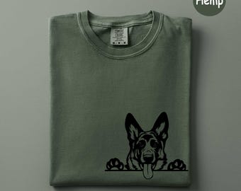 Comfort Colors® German Shepard T shirt, Custom Dog Mom Shirt, Dog Mom Shirts, Love Dogs, Gifts for Dog Mom, Dog Mom Tee, Fur Mama, Dog Lover