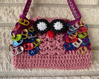 Pop Top Tab Owl Purse