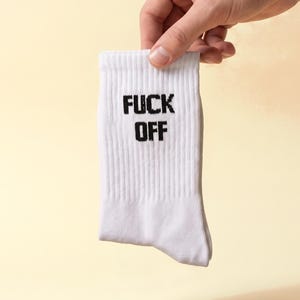 Fuck Off Socken – Lustige Statement Socken | Geschenk unter 10 , Affordable Gift Idea , Birthday Gift