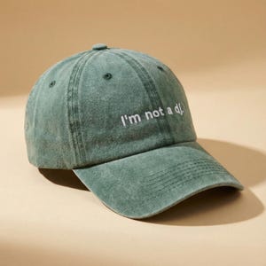 I am not a dj Embroidered Vintage Hat | Unisex baseball cap with embroidery | Geschenk für Freundin | Personalisiertes Geschenk image 4