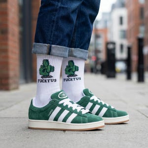 Fucktus Socken • Kaktus Mittelfinger • Lustiges Stinkefinger Geschenk • Anti Valentinstag Geschenk Freund • Witzige Pflanzen Socken lustig