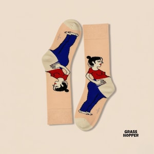 Geschenk Socken für Schwangere • Lustige Schwangerschafts Socken • Geschenk zur Babyparty • Mama Geschenk • Baby-Geschenk Socken