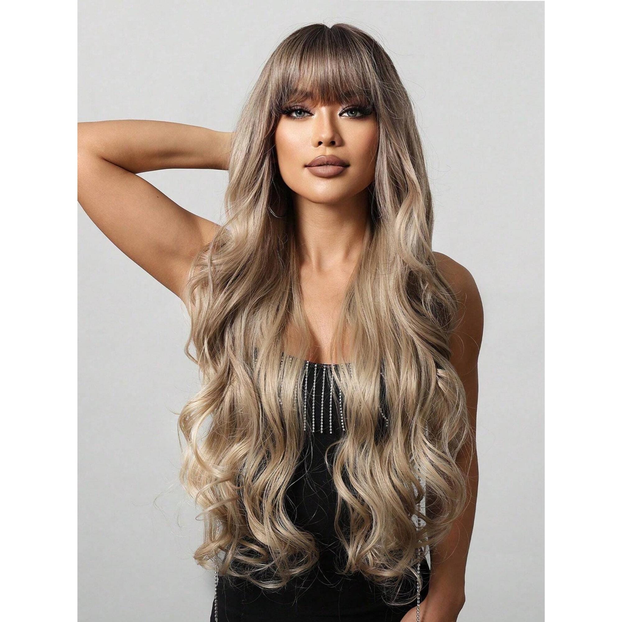 14 in Blonde Human Hair Wig - Etsy