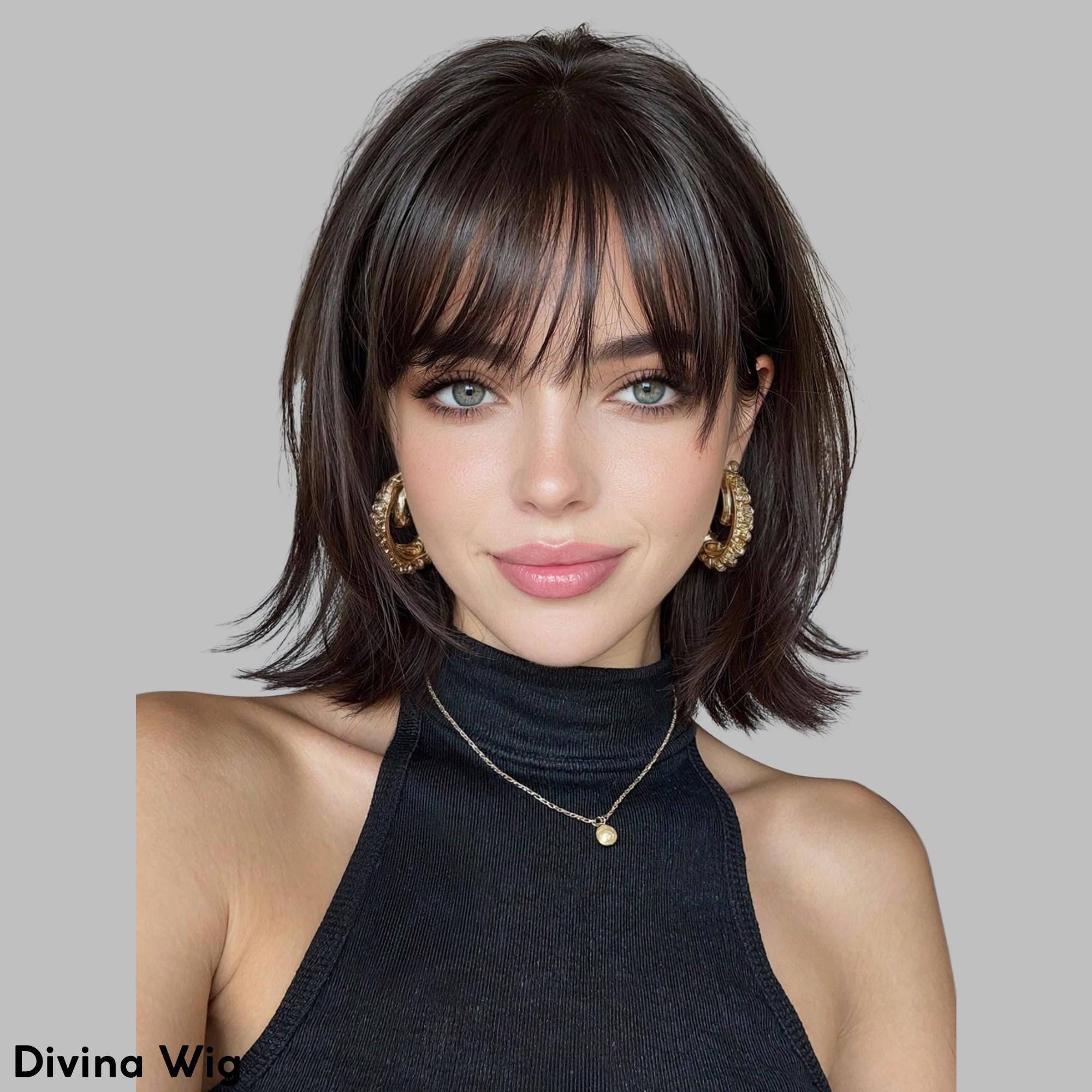 Perruque Courte Indétectable Blonde Foncé - Cheveux 100% Humains - Style Pixie - Cadeau Inclus