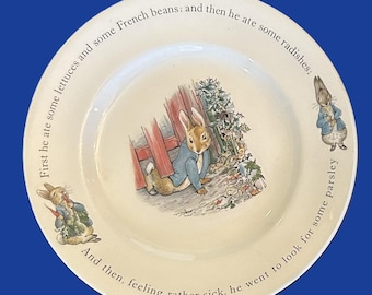 Juego de té vintage de porcelana de Peter Rabbit – Colección de cuentos de 20 piezas – Inspirado en Beatrix Potter