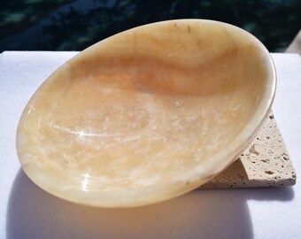 Cuenco único de ónix y miel