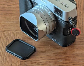2 tapas de objetivo cuadradas para Fujifilm X100V X100VI Haoge square hood