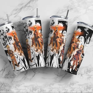 Anime Tumbler Wrap: Japanese Manga Style Naruto 20oz Skinny Tumbler (Digital Download)