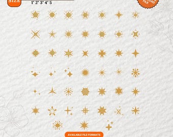 Ministjärnbroderidesigner | Glitter Star Stitch-filer (digital nedladdning)