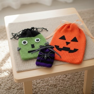 Halloween bag trick or treat crochet Crochet patterns, halloween bag digital design, halloween gift crochet, trick or treat crochet gifts, h