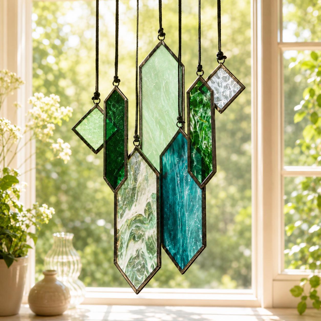 Blue Stained Glass - Etsy Canada