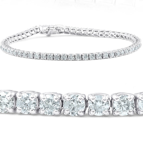 Reeds Jewelers Platinum Diamond Tennis Bracelet, 10.60 TCW