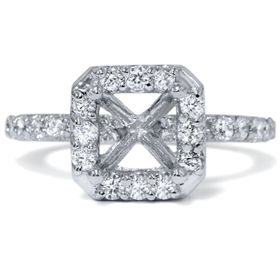 Semi mounts for deals princess cut stones