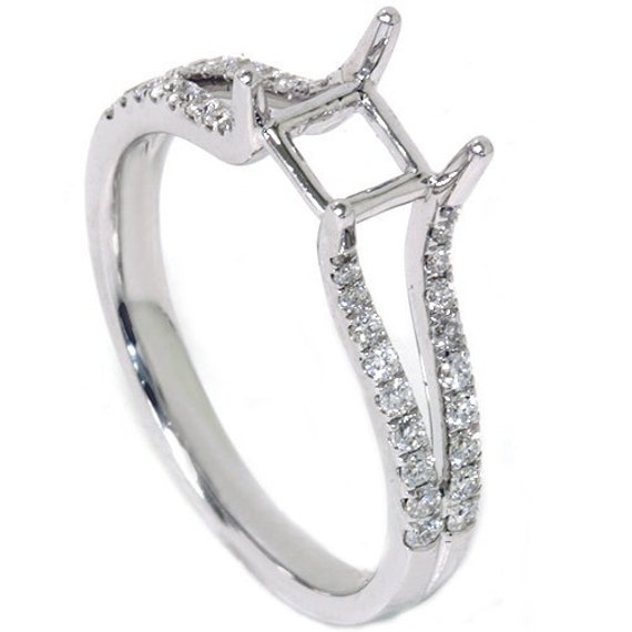 Semi mounts for hotsell princess cut stones