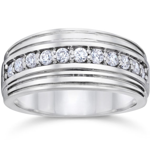 Men's 2 carat diamond wedding bands deals