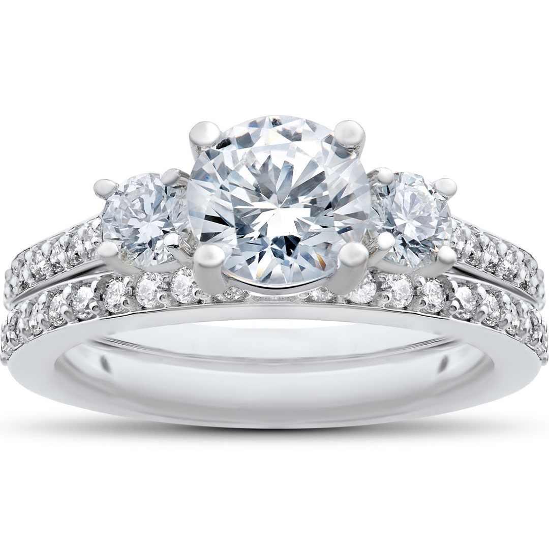 Diamond Engagement Ring 3/4 Ct Round Diamond Engagement Ring - Etsy