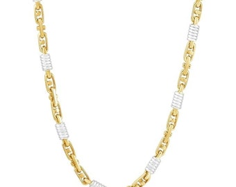 P3 POMPEII3 Men's 14k Gold (74gram) or Platinum (139gram) 5.5mm Link Chain Necklace 24"