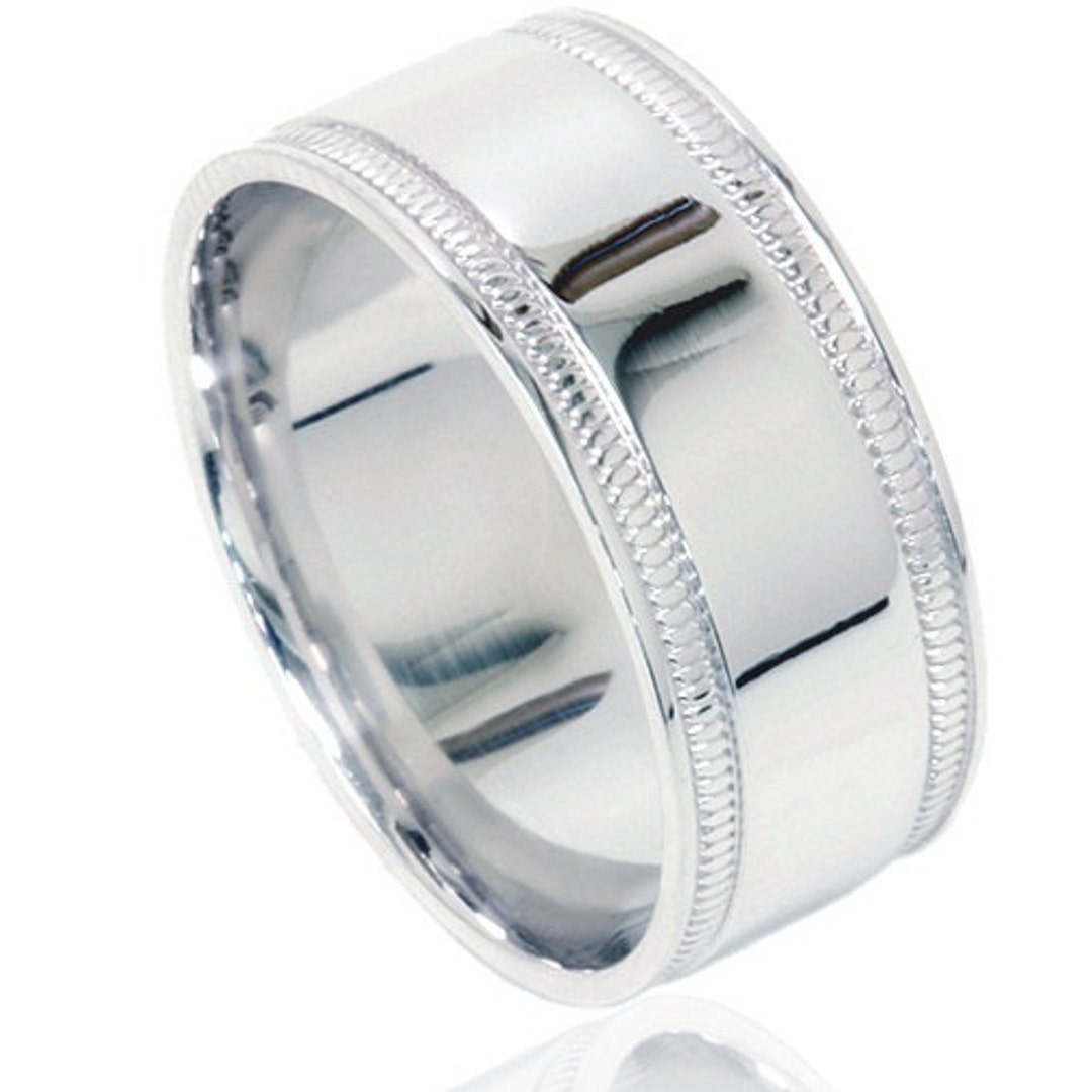 Double-braided Milgrain Hand Woven Wedding Ring Set