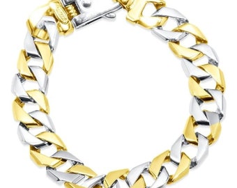 P3 POMPEII3 Men's Link 14k Gold (62gram) or Platinum (99gram) 12.5mm Bracelet 8.5"